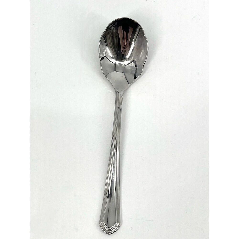 Lenox ARCHWAY 18/10 Stainless Sugar Shell Serving Spoon 6 1/4" Discontinued